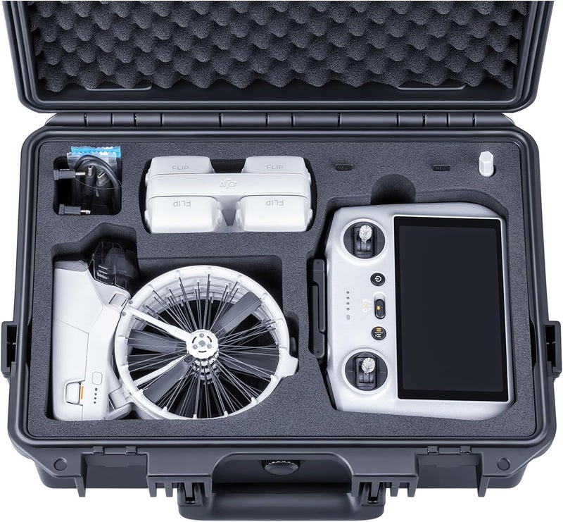 Lykus Titan FP110 Waterproof Hard Case for DJI Flip Drone and DJI RC 2/RC-N3, Support Up to 7 batteries [CASE ONLY] - Image 1